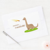 Sticker Rectangulaire Dinosaur Meteor Boules de viande (Enveloppe)