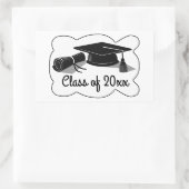 Sticker Rectangulaire Diplôme et diplôme (Sac)