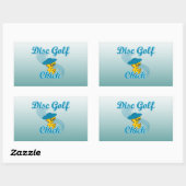 Sticker Rectangulaire Disc Golf Chick #3 (Feuille)