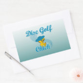 Sticker Rectangulaire Disc Golf Chick #3 (Enveloppe)