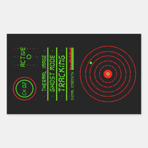 Sticker Rectangulaire Dispositif de Suivi LED de Surveillance de Sécurit