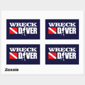 Sticker Rectangulaire Disque Diver 2 (Feuille)