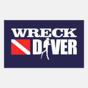 Sticker Rectangulaire Disque Diver 2