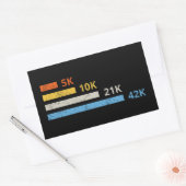 Sticker Rectangulaire Distances de course II - 5K 10K 21K 42K Marathoner (Enveloppe)