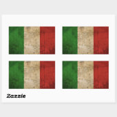 Sticker Rectangulaire Distants de pays en détresse | Italie (Feuille)