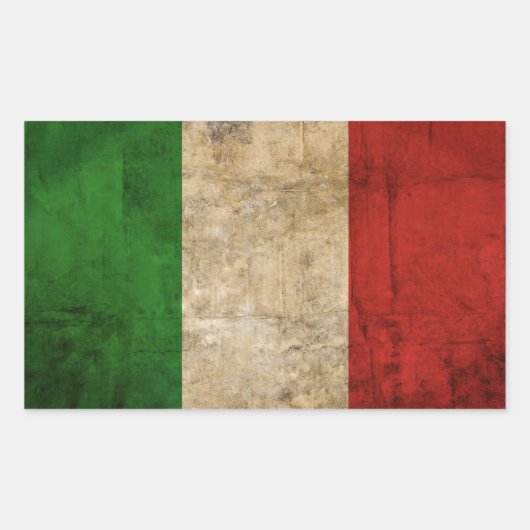 Sticker Rectangulaire Distants de pays en détresse | Italie (Devant)