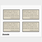 Sticker Rectangulaire Dit Ojibwe (Feuille)