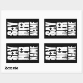 STICKER RECTANGULAIRE DITES SON NOM (Feuille)
