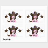 Sticker Rectangulaire "DIVA of a Cowgirl" (Feuille)