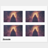 Sticker Rectangulaire Divine Darkness – The Sacred Halloween Presence (Feuille)
