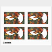 Sticker Rectangulaire diwali diya bokeh lumières (Feuille)