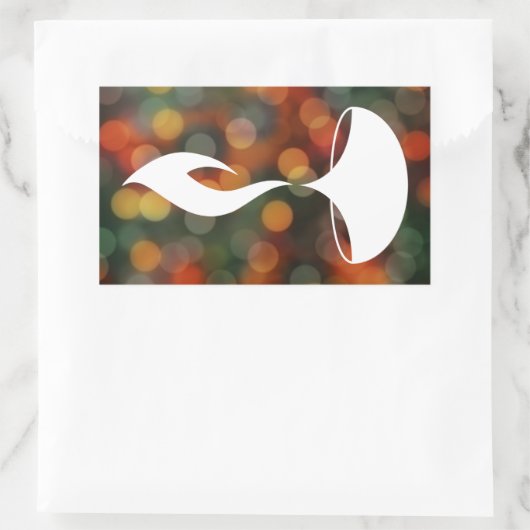 Sticker Rectangulaire diwali diya bokeh lumières (Sac)