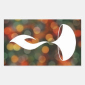 Sticker Rectangulaire diwali diya bokeh lumières (Devant)