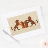 Sticker Rectangulaire Dix commandements et lions (Enveloppe)