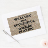 Sticker rectangulaire Djembe riche et réussi (Enveloppe)