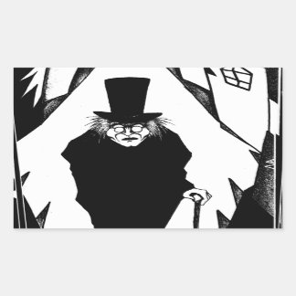 Sticker Rectangulaire Docteur Caligari
