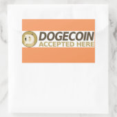 STICKER RECTANGULAIRE DOGECOINS BUSINESS (Sac)