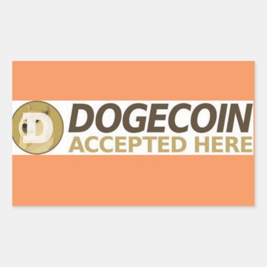 STICKER RECTANGULAIRE DOGECOINS BUSINESS (Devant)
