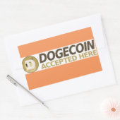 STICKER RECTANGULAIRE DOGECOINS BUSINESS (Enveloppe)
