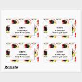 Sticker Rectangulaire Doggen Schwarz (Feuille)