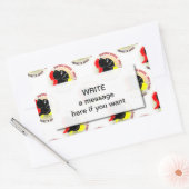 Sticker Rectangulaire Doggen Schwarz (Enveloppe)