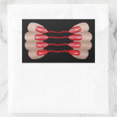 Sticker Rectangulaire Doigt de vampire V.2 (Sac)