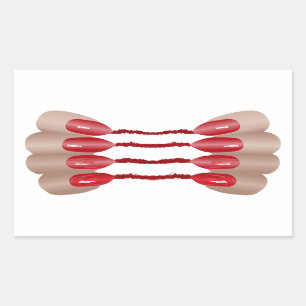 Sticker Rectangulaire Doigt vampire V.2