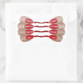 Sticker Rectangulaire Doigts de vampire V.2 (Sac)