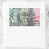 Sticker Rectangulaire dollars australiens (Sac)