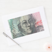 Sticker Rectangulaire dollars australiens (Enveloppe)