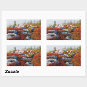 Sticker Rectangulaire Dolly Sods Wilderness Tombe Pittoresque Avec Fog (Feuille)