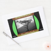 Sticker Rectangulaire Don en mémoire de - Rectangle (Enveloppe)