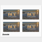 Sticker Rectangulaire Don Quichotte Inspirationnelle "Folie" (Feuille)