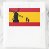 Sticker Rectangulaire Don Quixote (Sac)