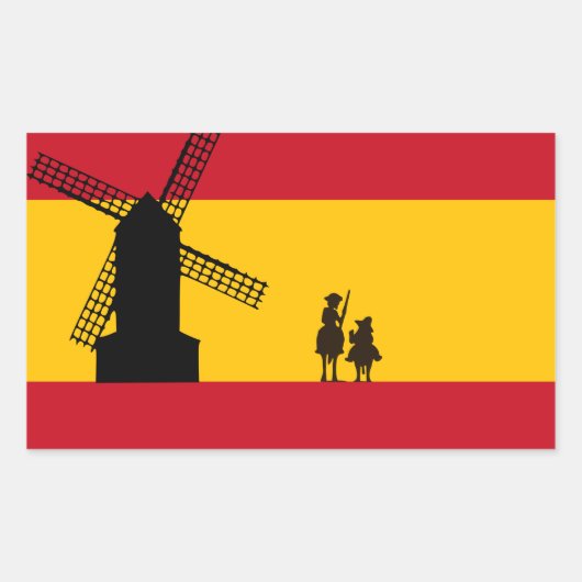 Sticker Rectangulaire Don Quixote (Devant)