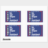 Sticker Rectangulaire Donald Trump (Feuille)