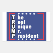 Sticker Rectangulaire Donald Trump (Devant)