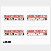 Sticker Rectangulaire Donald Trump est le pire -.png (Feuille)