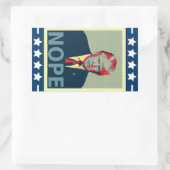 Sticker Rectangulaire Donald Trump, perdant pour les élections (Sac)