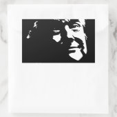 Sticker Rectangulaire Donald Trump Silhouette Trumphead (Sac)