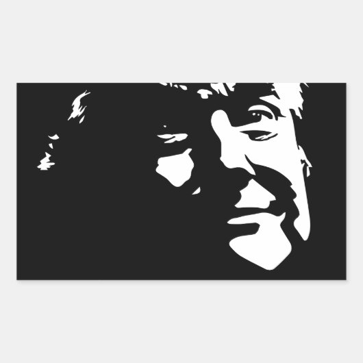 Sticker Rectangulaire Donald Trump Silhouette Trumphead (Devant)