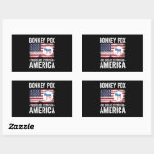 Sticker Rectangulaire Donkey Pox La Maladie Détruisant L'Amérique (Feuille)