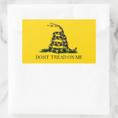 Sticker Rectangulaire Don't Tread On Me (Sac)