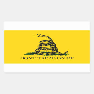 Sticker Rectangulaire Don't Tread On Me