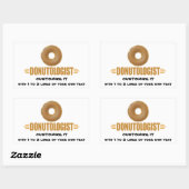 Sticker Rectangulaire Donut personnalisé (Feuille)