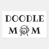 Sticker Rectangulaire Doodle Maman (Devant)