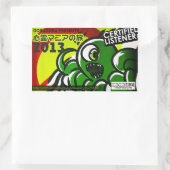 STICKER RECTANGULAIRE DORUDORU MONSTER (Sac)