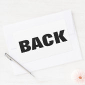 STICKER RECTANGULAIRE DOS (Enveloppe)