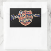 Sticker Rectangulaire Douane II rouillée (Sac)