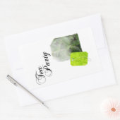 Sticker Rectangulaire double exposition du thé (Enveloppe)
